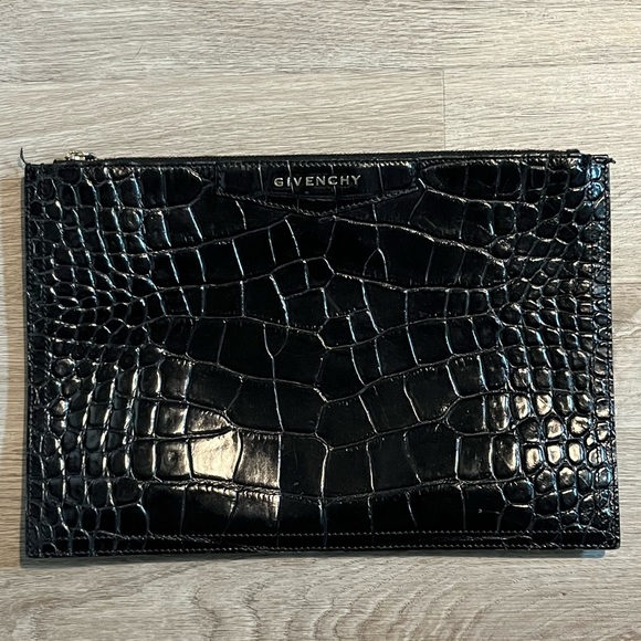 Givenchy embossed leather pouch - Picture 1 of 6